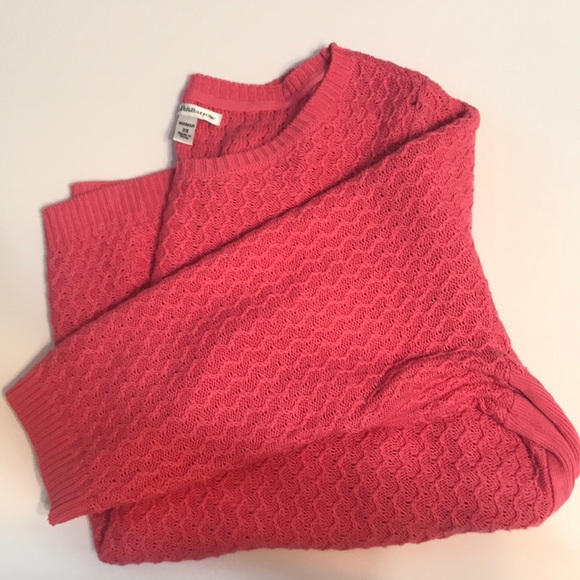 {Croft & Barrow} Scoop Neck Pink Knit Sweater - Picture 3 of 8